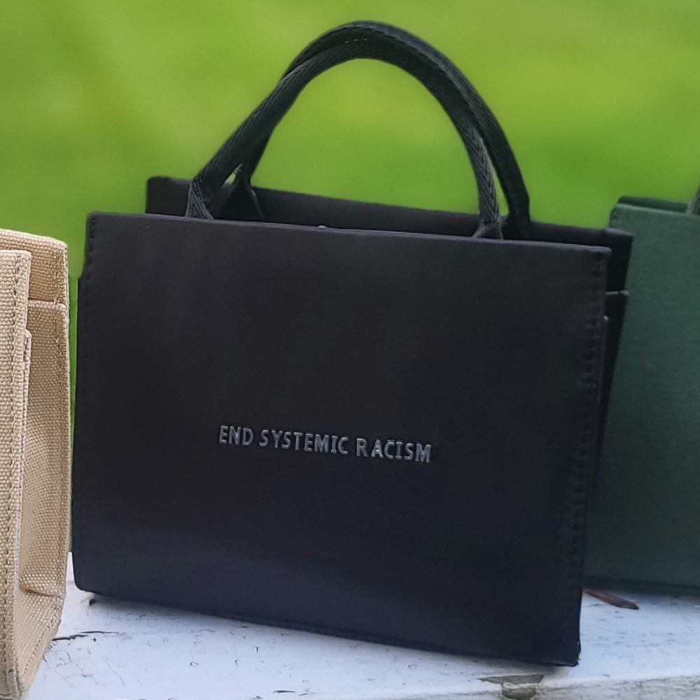 Black Satin Brandon Blackwood ESR tote bag